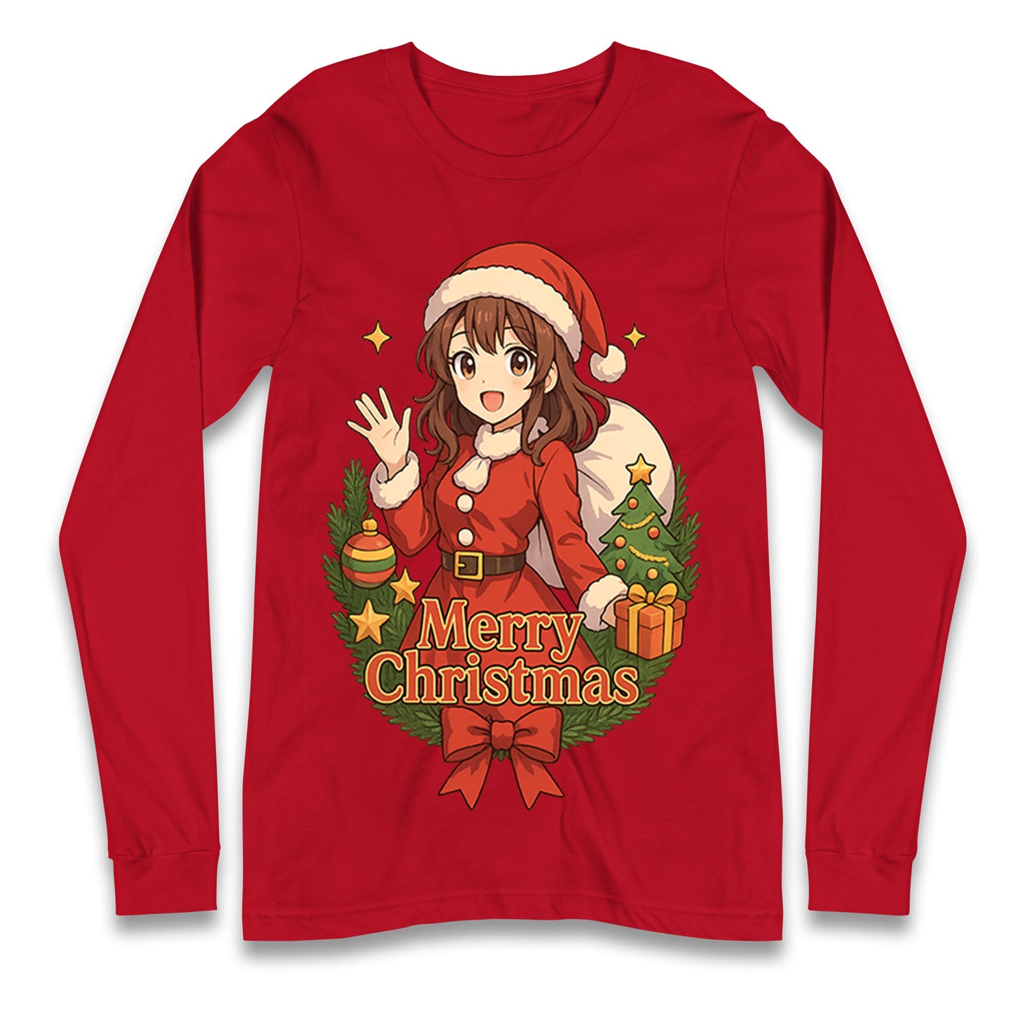 Anime Christmas Longsleeve T Shirt