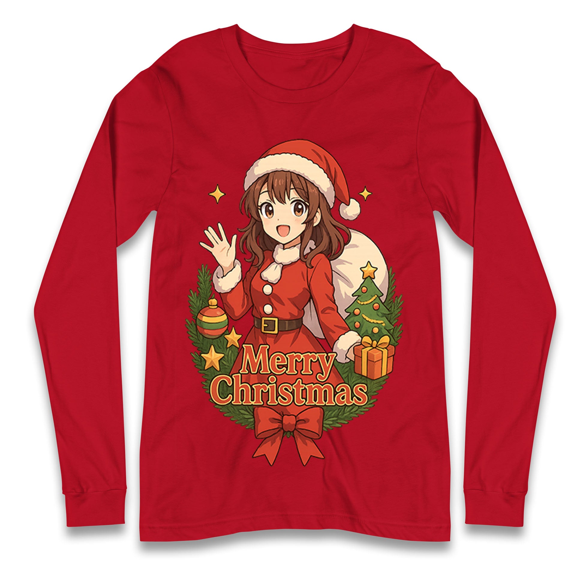 Anime Christmas Longsleeve T Shirt