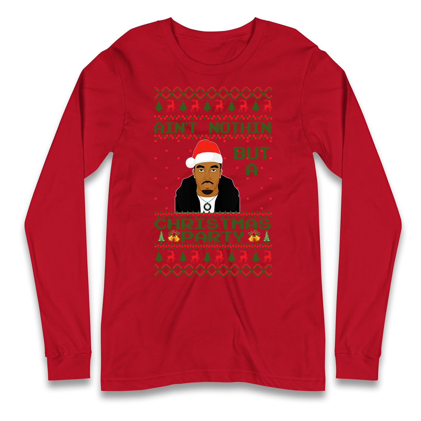 tupac shakur christmas long sleeve t shirt
