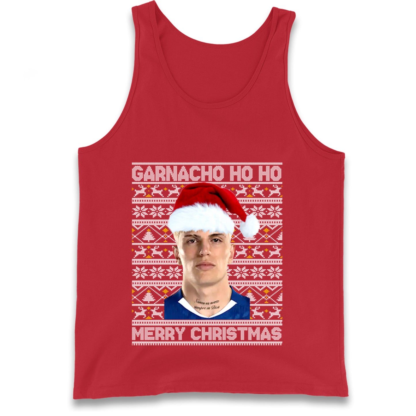 Garnacho Christmas Tank Top