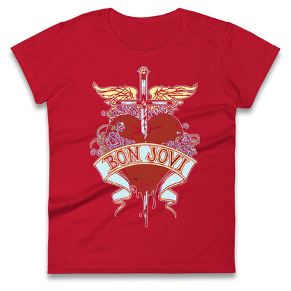 Bon Jovi Rock Band Ladies T Shirt