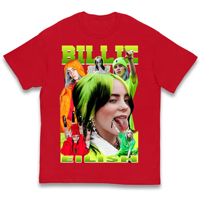 Billie Eilish Green Kids T Shirt
