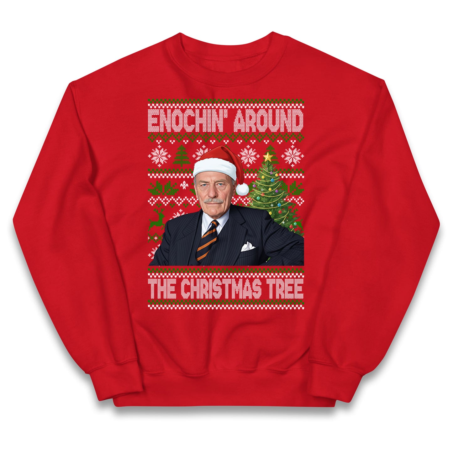 Enoch Powell Enochin Around the Christmas Tree Christmas Kids Jumper