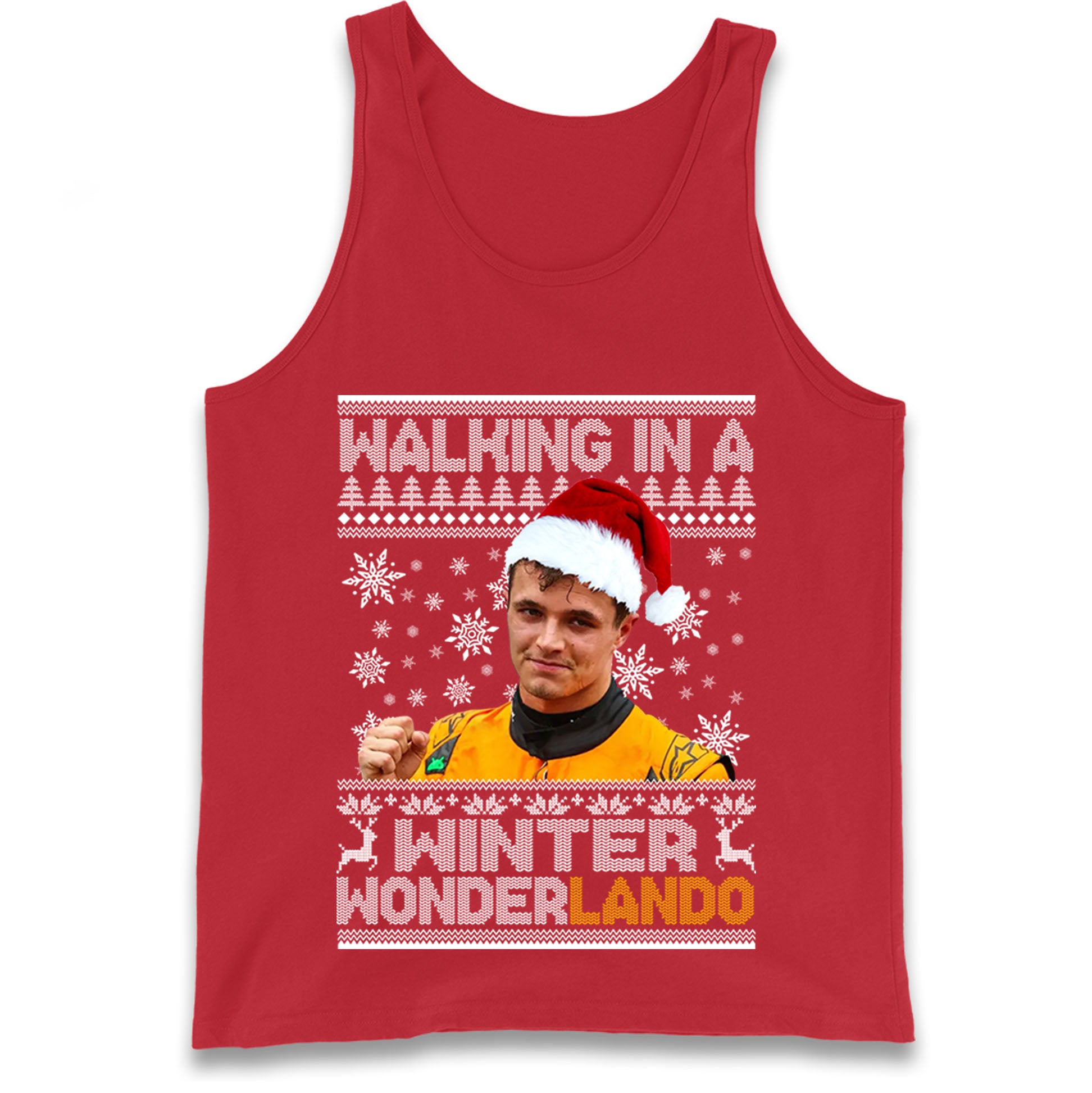 Lando Norris Christmas Tank Top