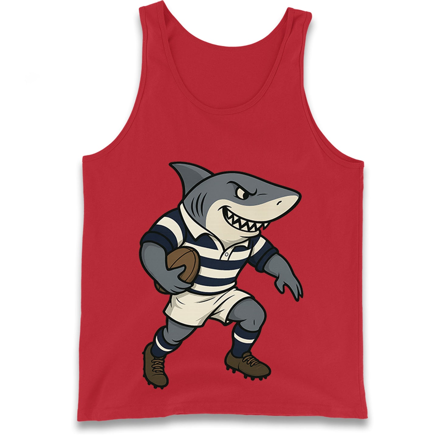 Retro Sale Sharks Rugby Union Tank Top