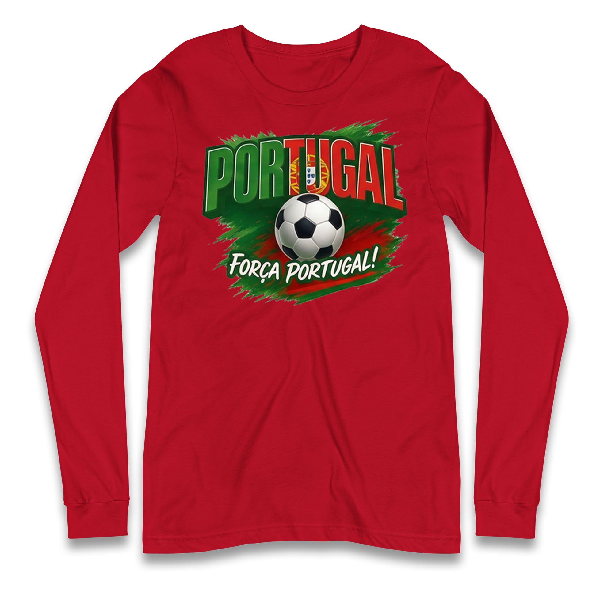 Portugal Retro World Cup Longsleeve T Shirt