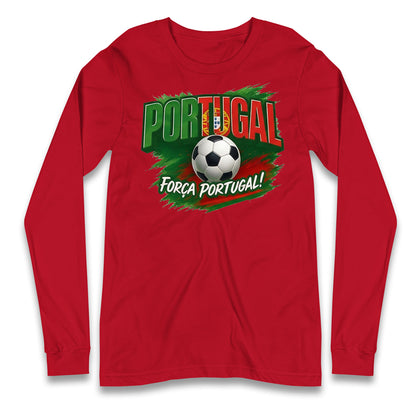 Portugal Retro World Cup Longsleeve T Shirt