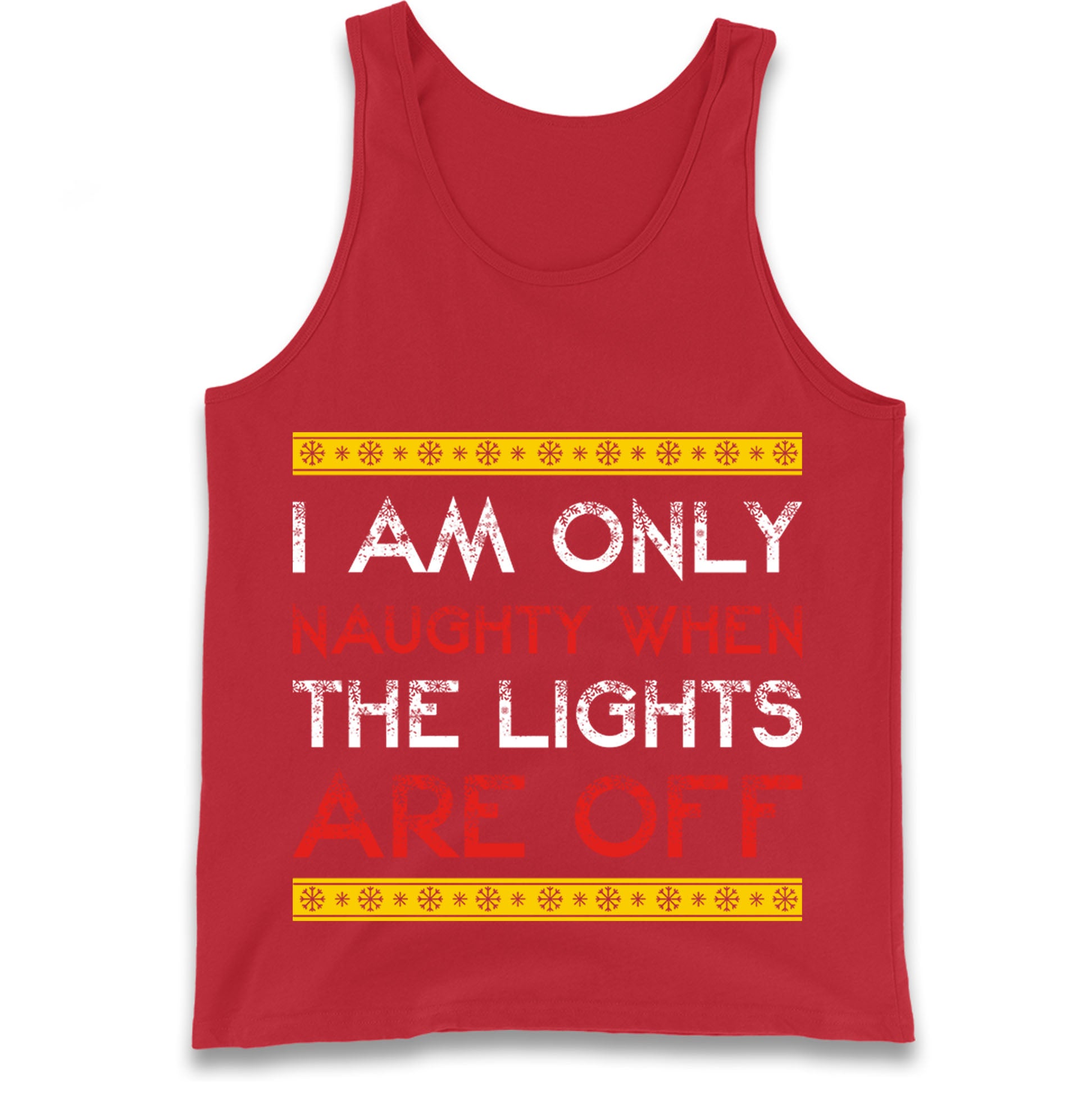 naughty christmas tank top
