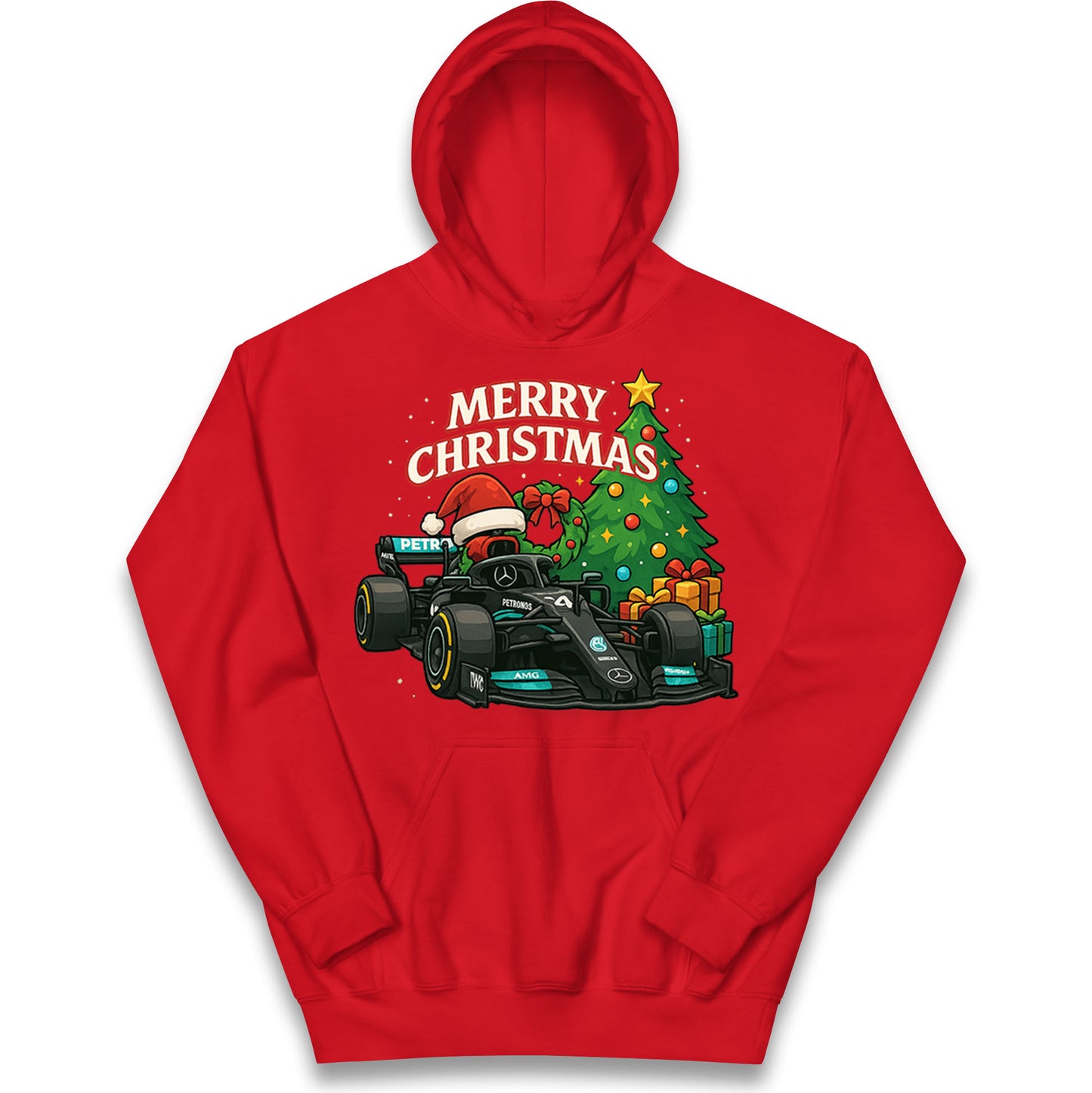Mercedes F1 Christmas Kids Hoodie