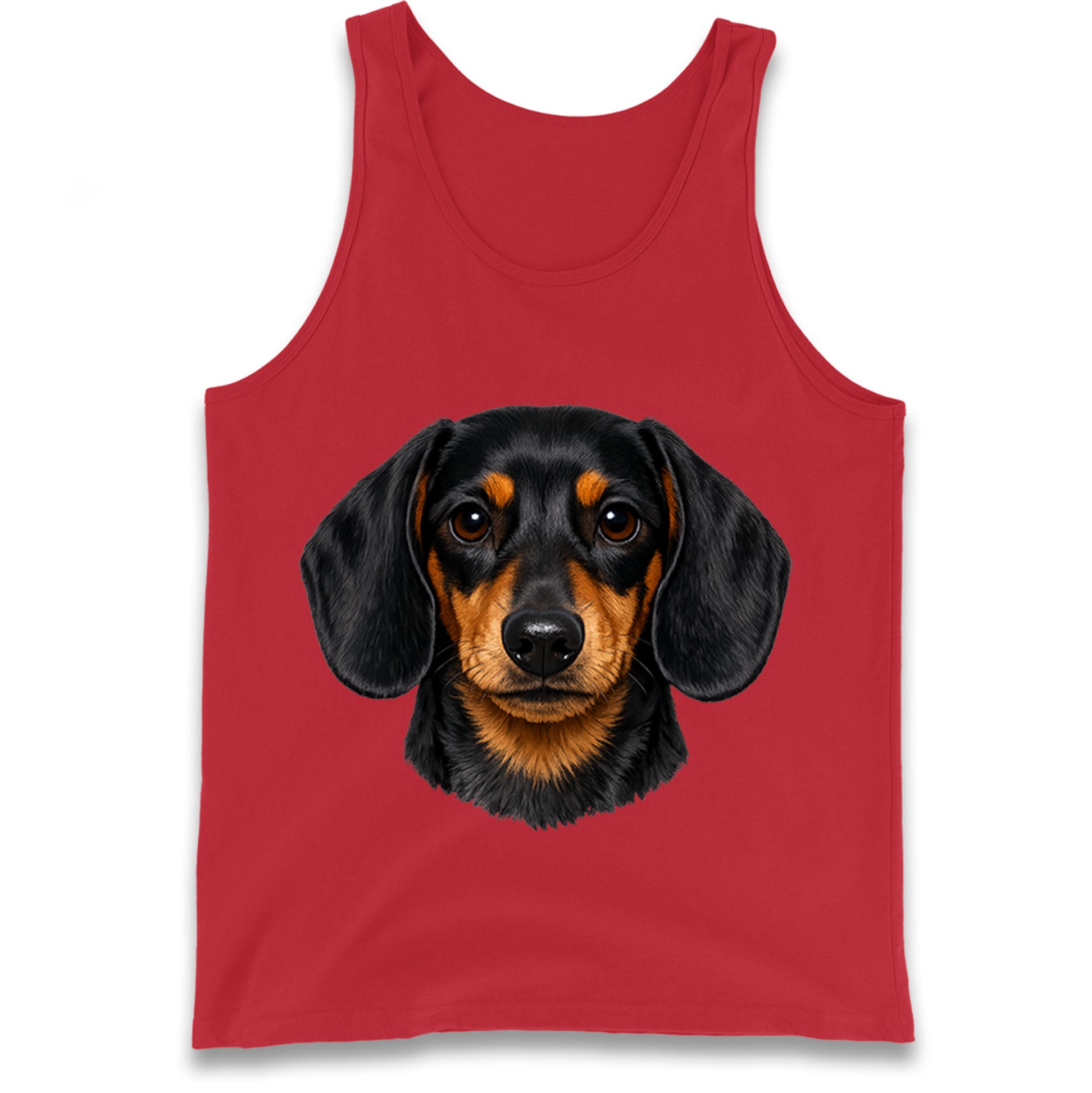 Dachshund Dog Face Tank Top