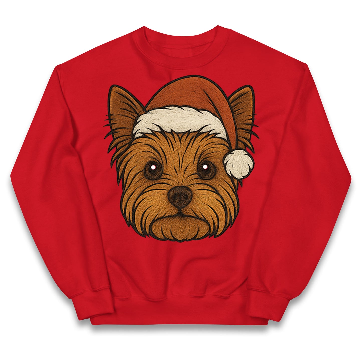 Yorkshire Terrier Christmas Kids Jumper