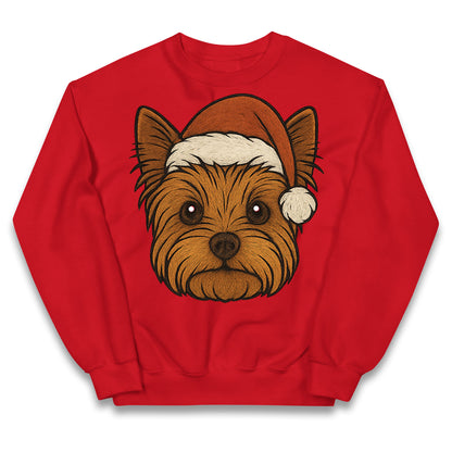 Yorkshire Terrier Christmas Kids Jumper
