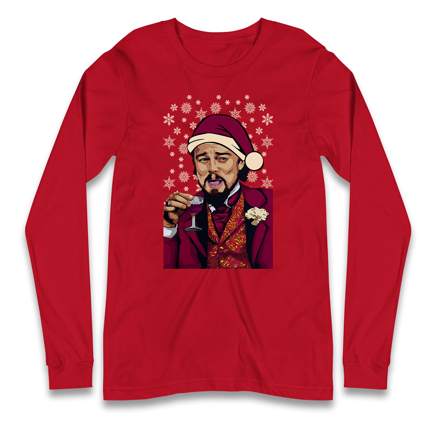 leonardo dicaprio christmas long sleeve t shirt
