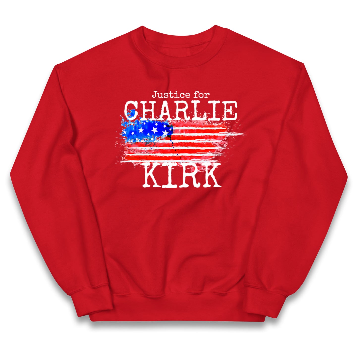 Justice For Charlie Kirk Kids Jumper