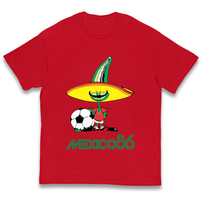 Mexico 86 Mascot Kids T Shirt