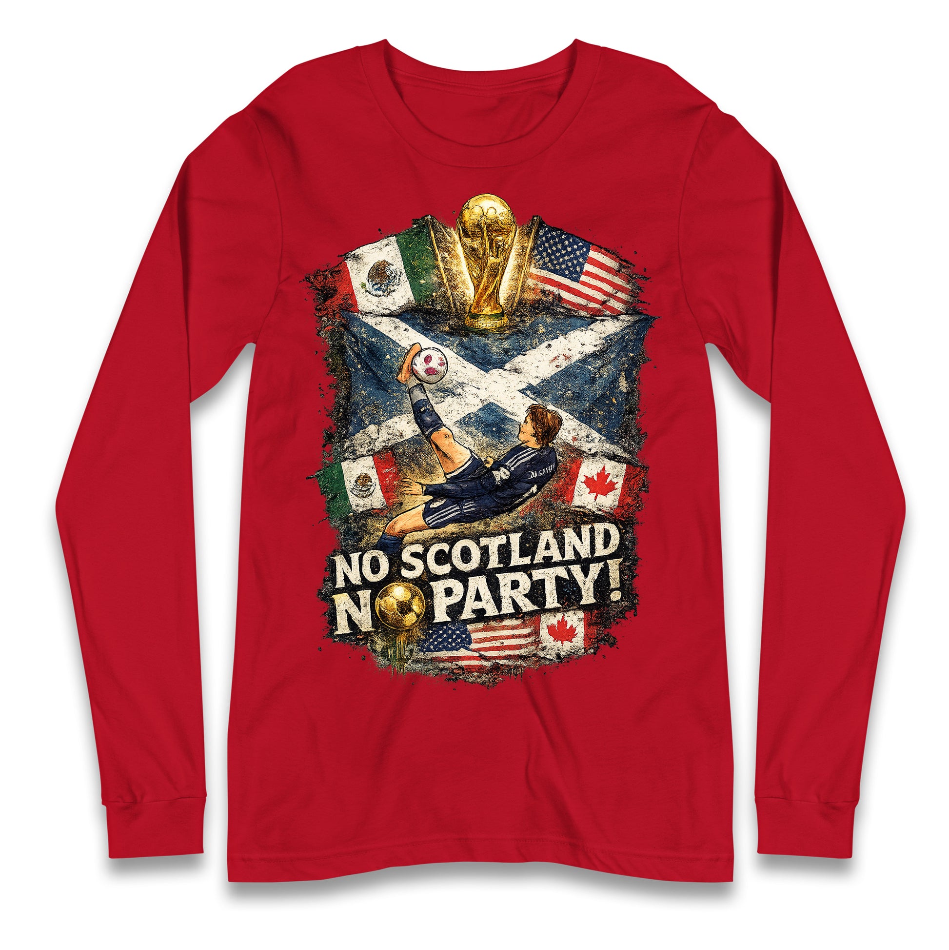 No Scotland No Party World Cup 2026 Longsleeve T Shirt