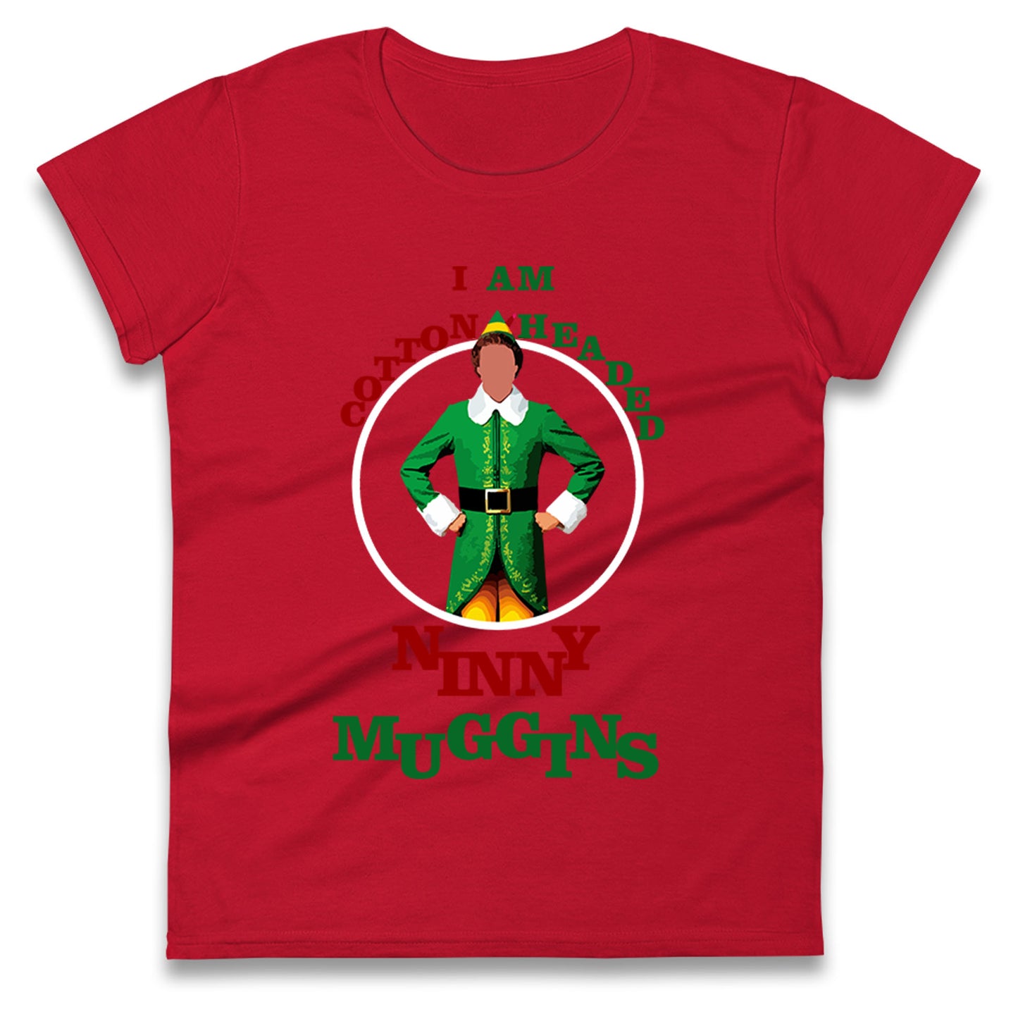 Christmas Patrick Baynham Elf Womens t shirt