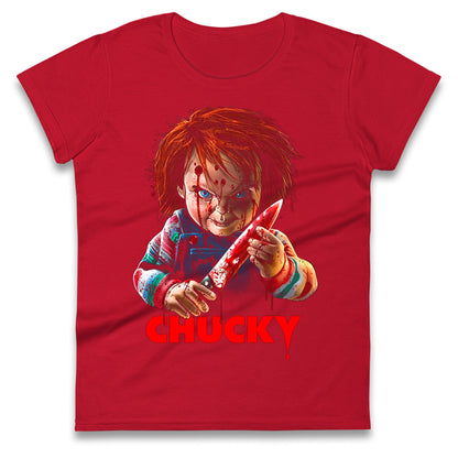 Chucky Childs Play Ladies T Shirt 