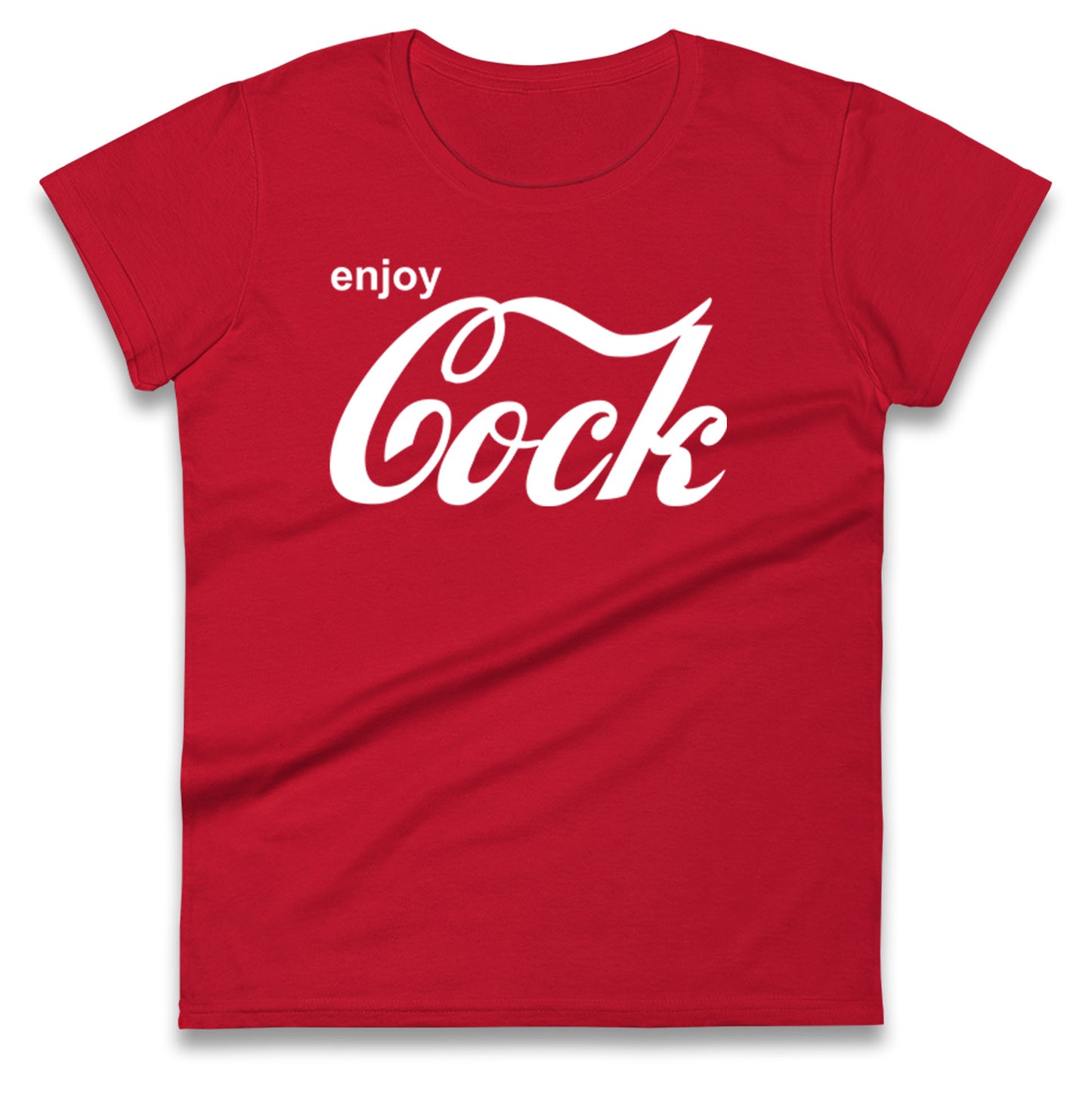 Coke Funny Christmas Ladies T Shirt