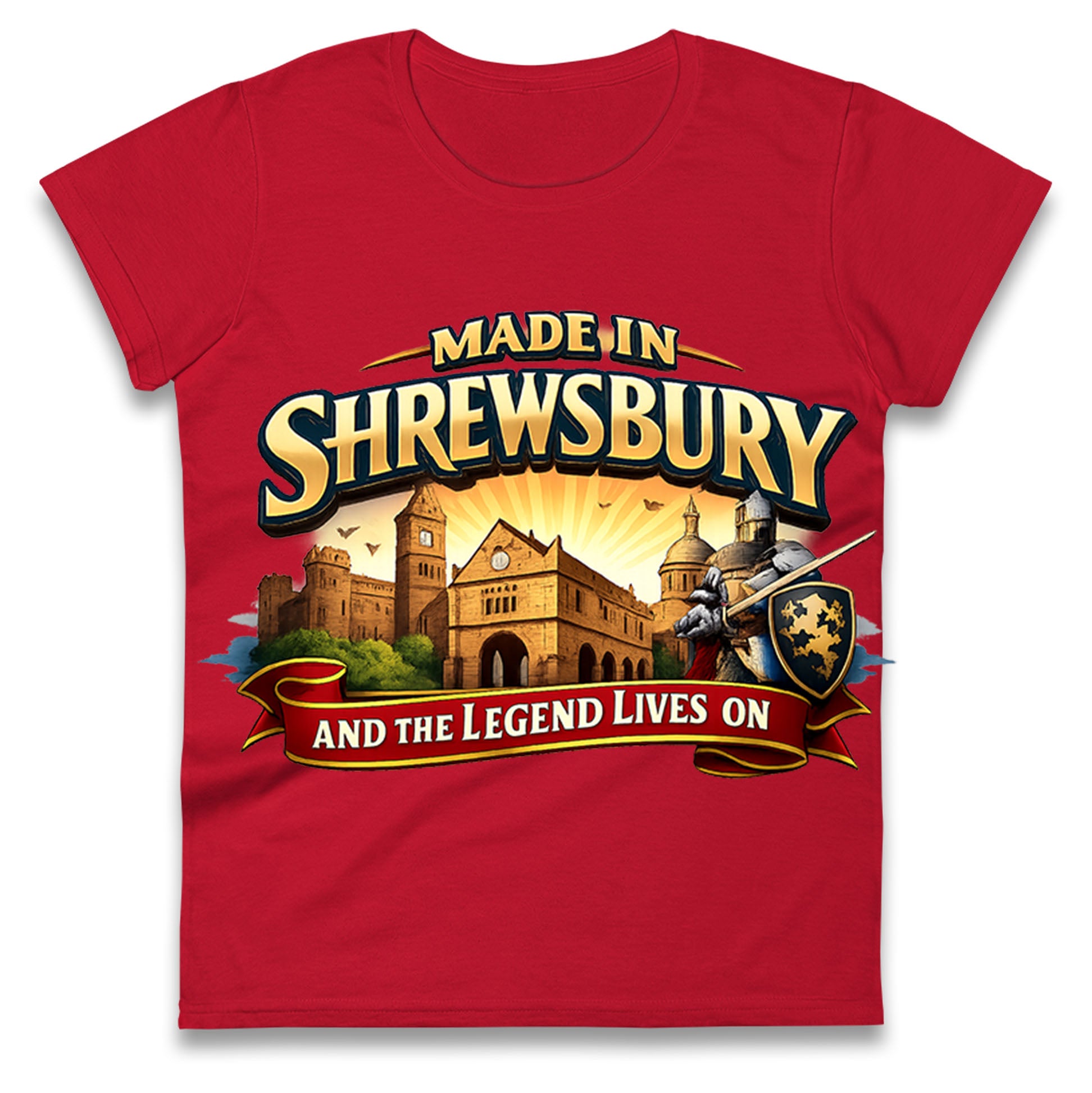 Made in Shrewsbury Ladies T Shirt 