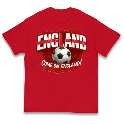 England Retro World Cup Kids T Shirt