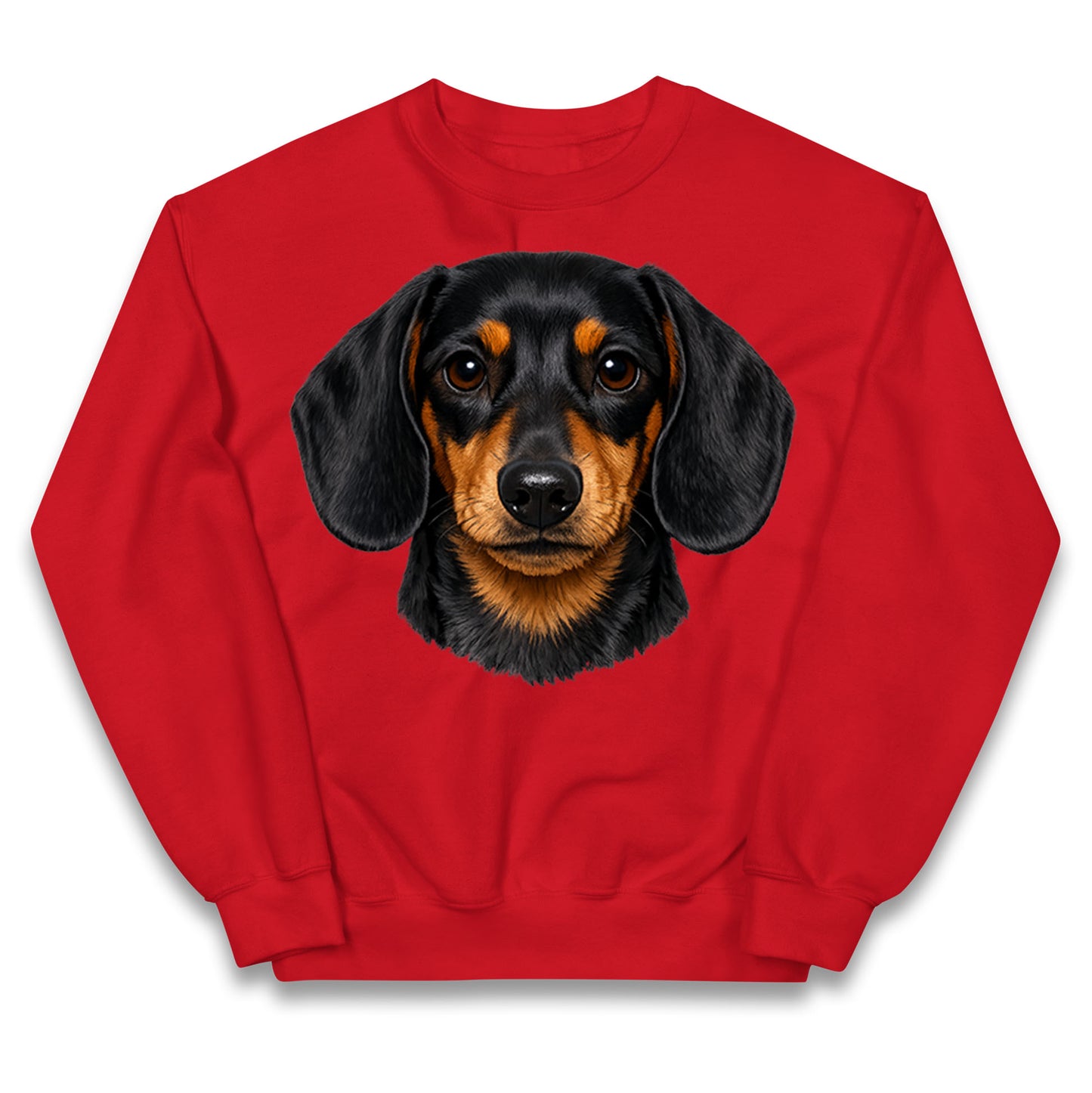 Dachshund Dog Face Kids Jumper