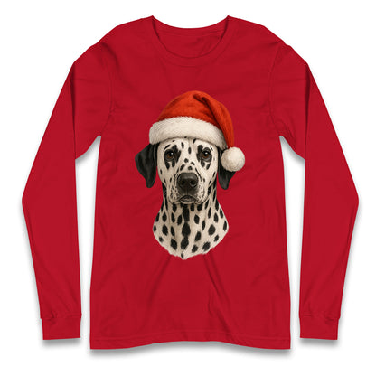 Dalmatian Dog Christmas Longsleeve T Shirt