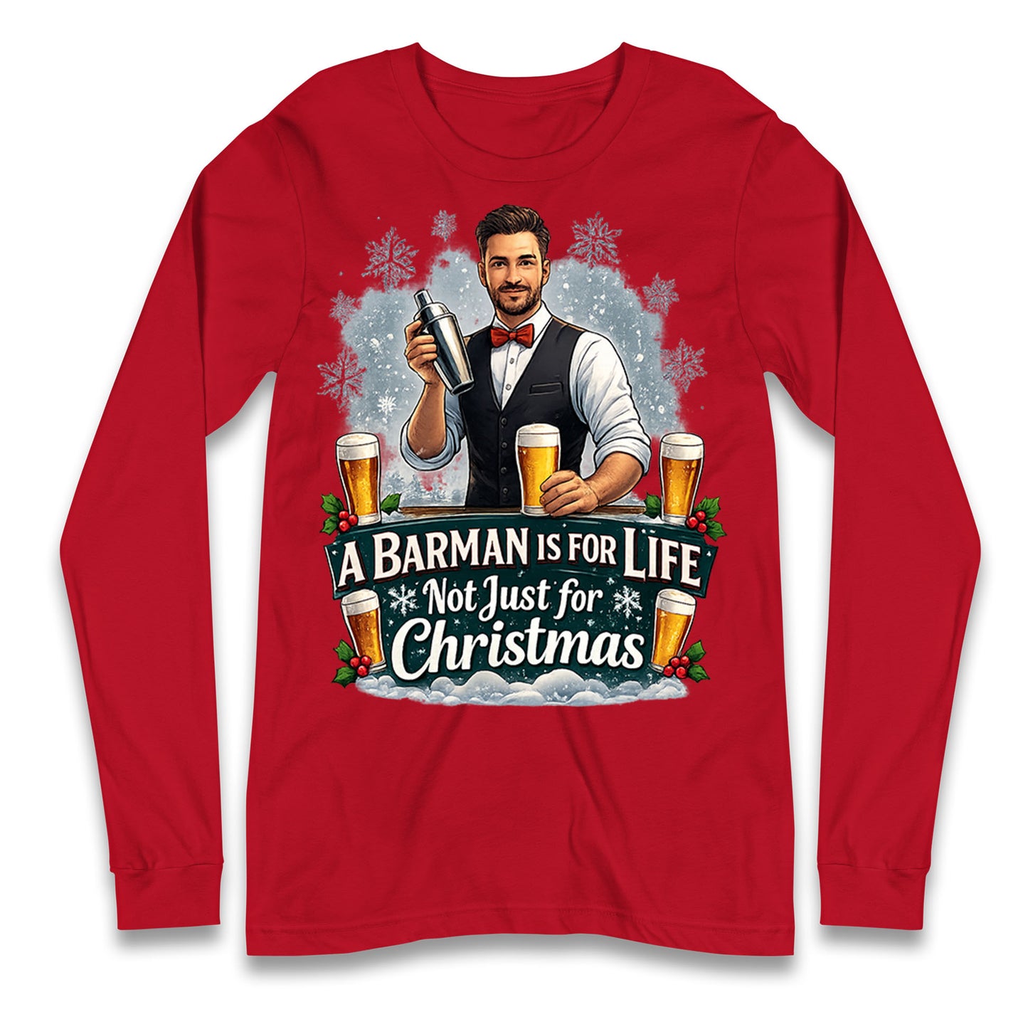 Barman Christmas Longsleeve T Shirt
