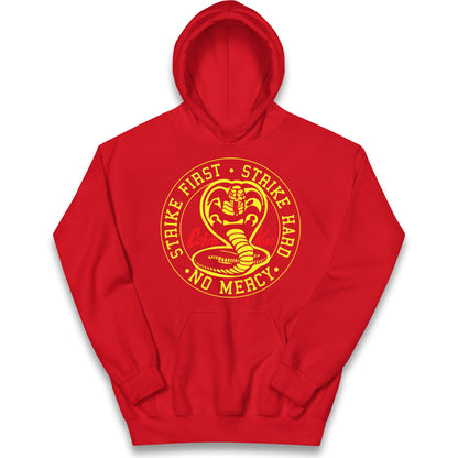 Cobra Kai Strike First Strike Hard Kids Hoodie