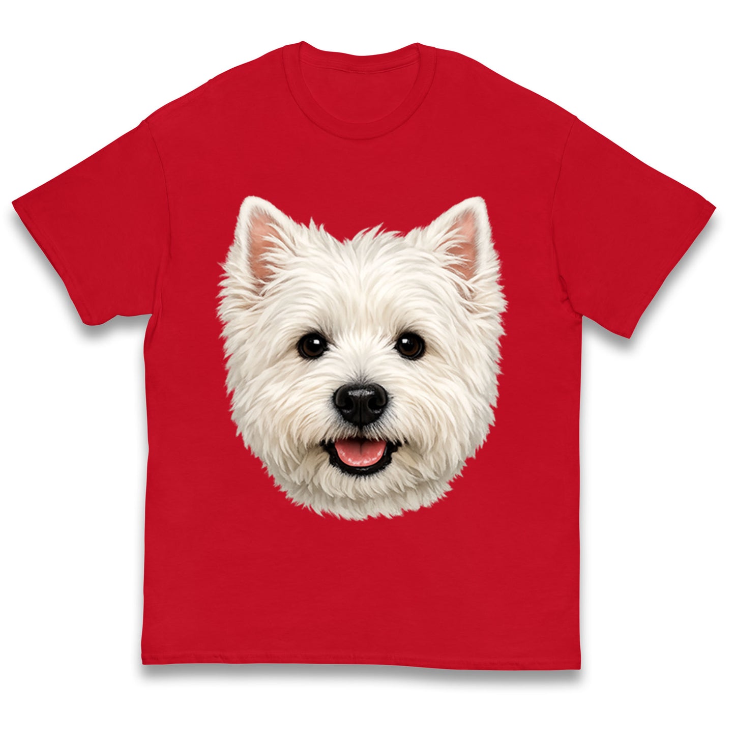 West Highland White Terrier Dog Face Kids T Shirt