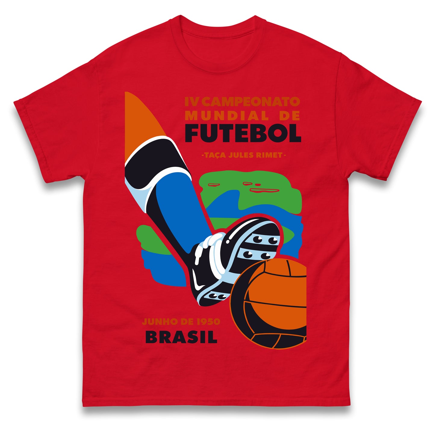 Brasil 1950 Retro World Cup T Shirt
