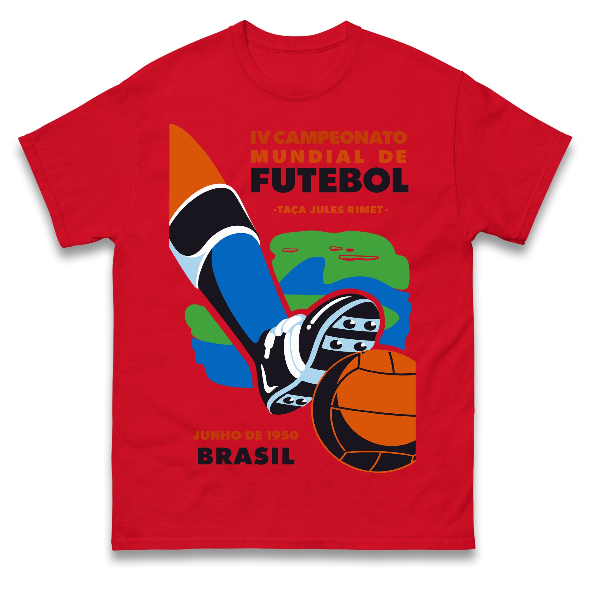 Brasil 1950 Retro World Cup T Shirt