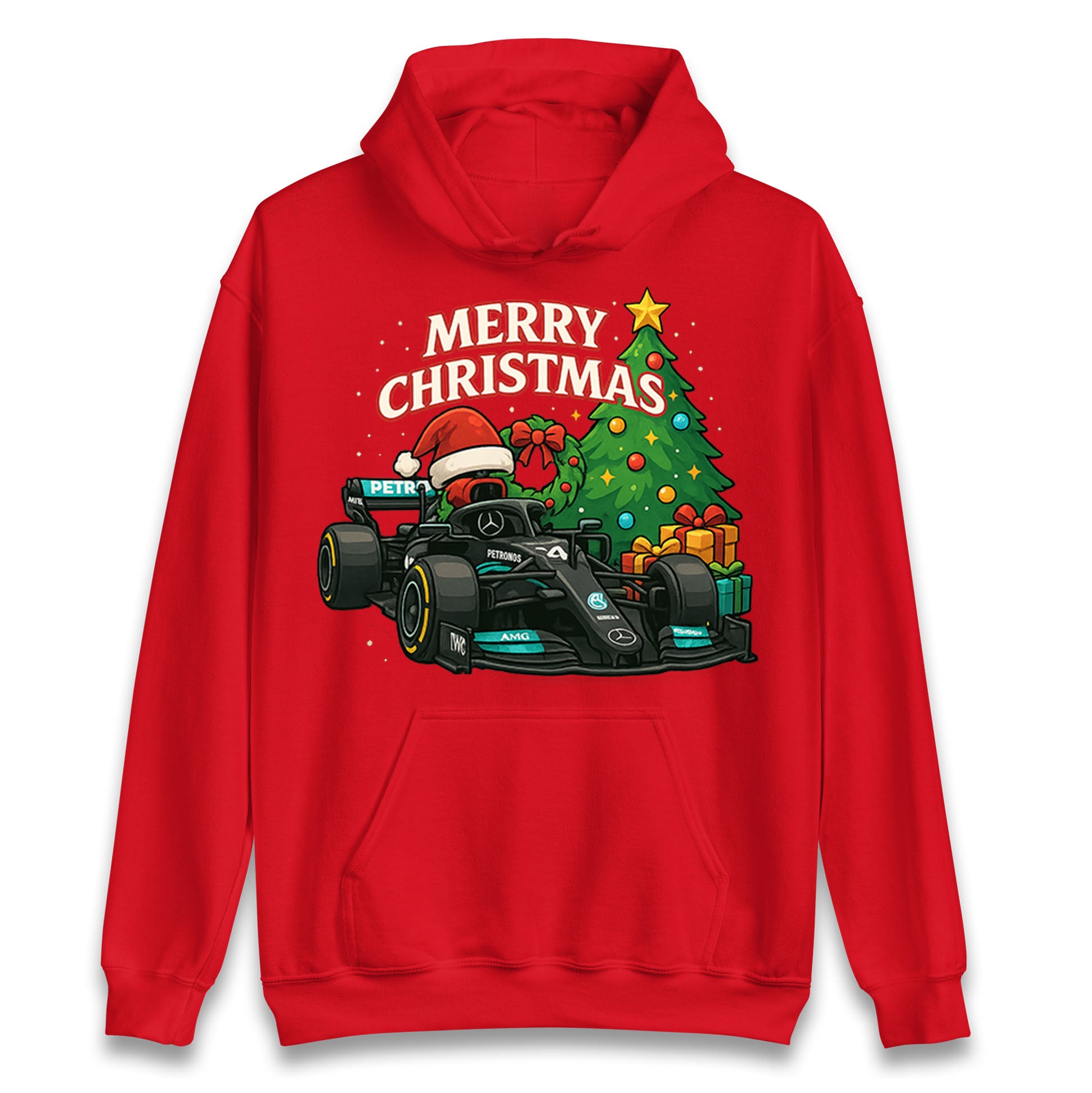 Mercedes F1 Christmas Hoodie