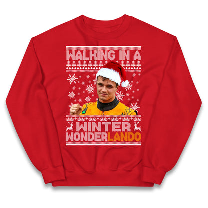 Lando Norris Christmas Kids Jumper