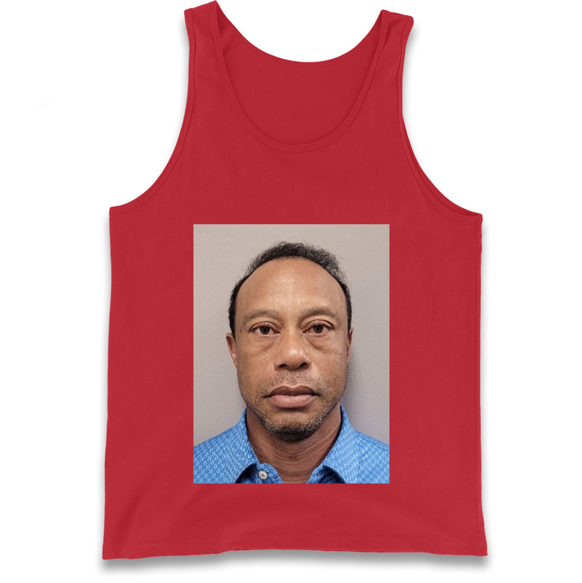 Tiger Woods Mugshot Tank Top