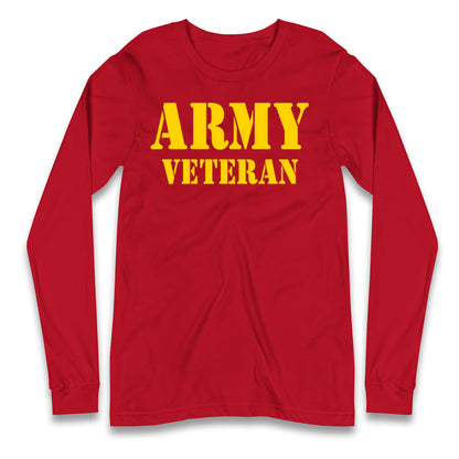 Army Veteran Longsleeve T Shirt