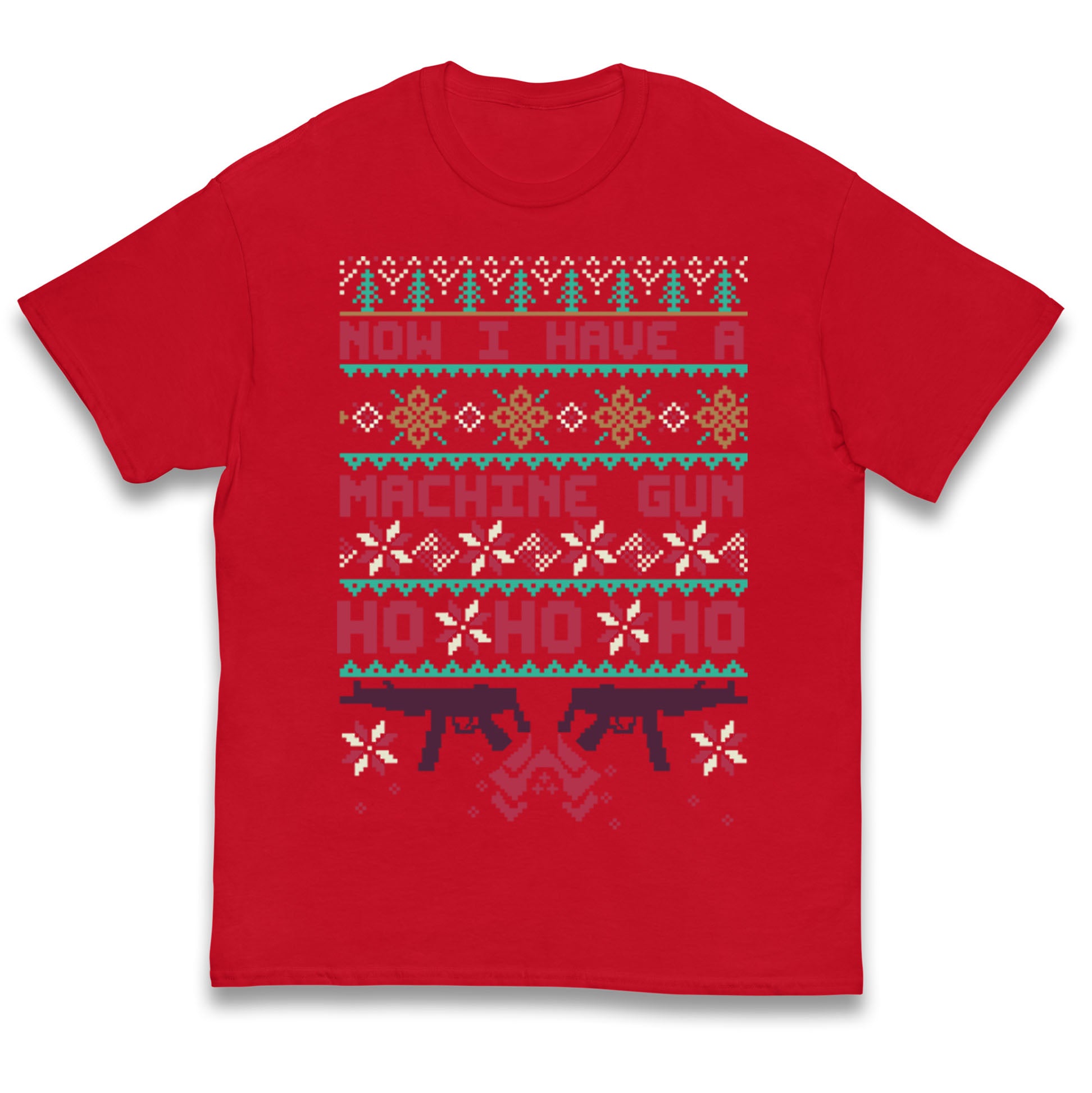 Now I Have A Machine Gun Christmas Kids T Shirt
