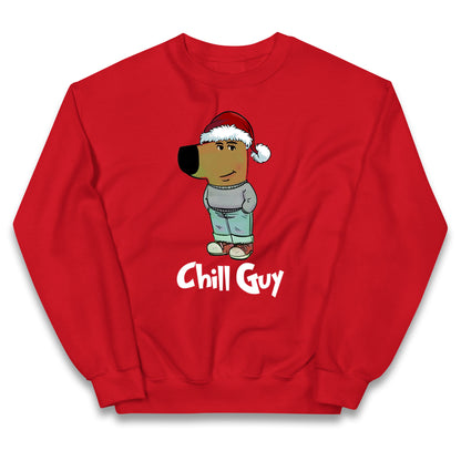 chill guy christmas jumper