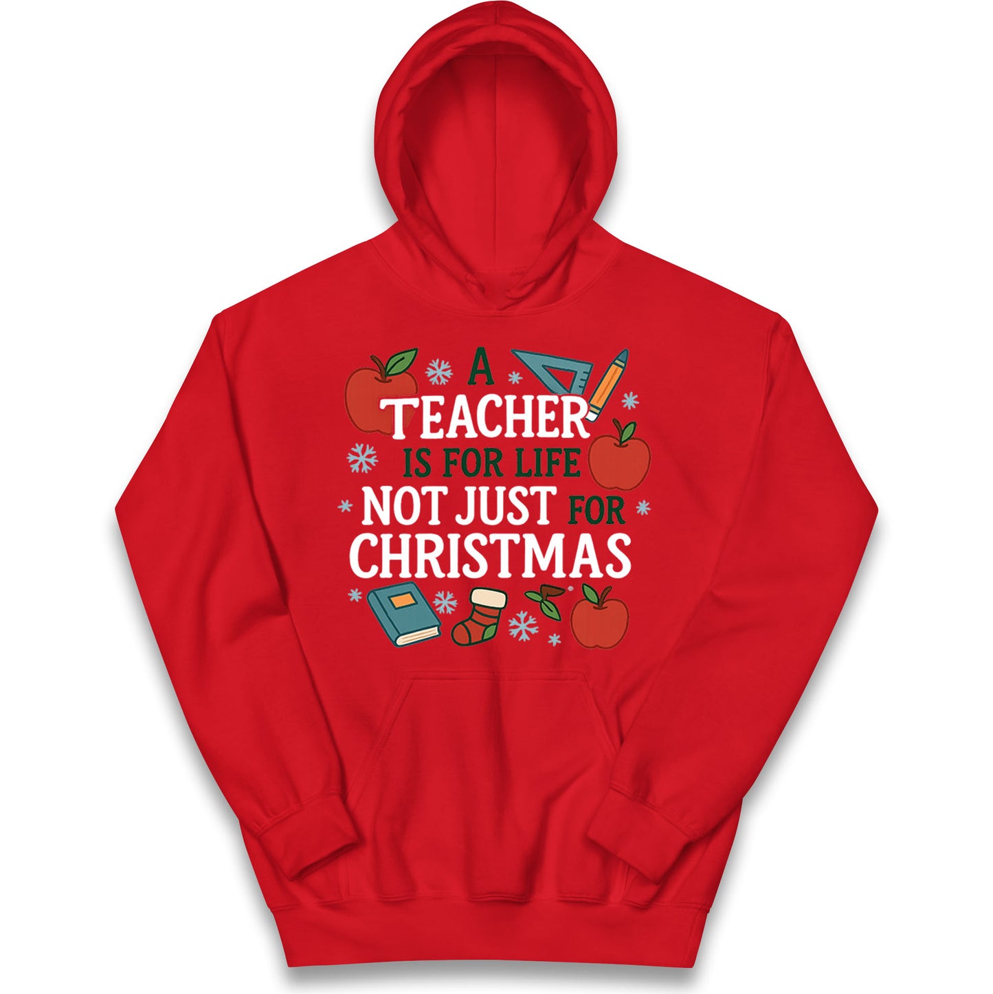 Teacher Christmas Kids Hoodie