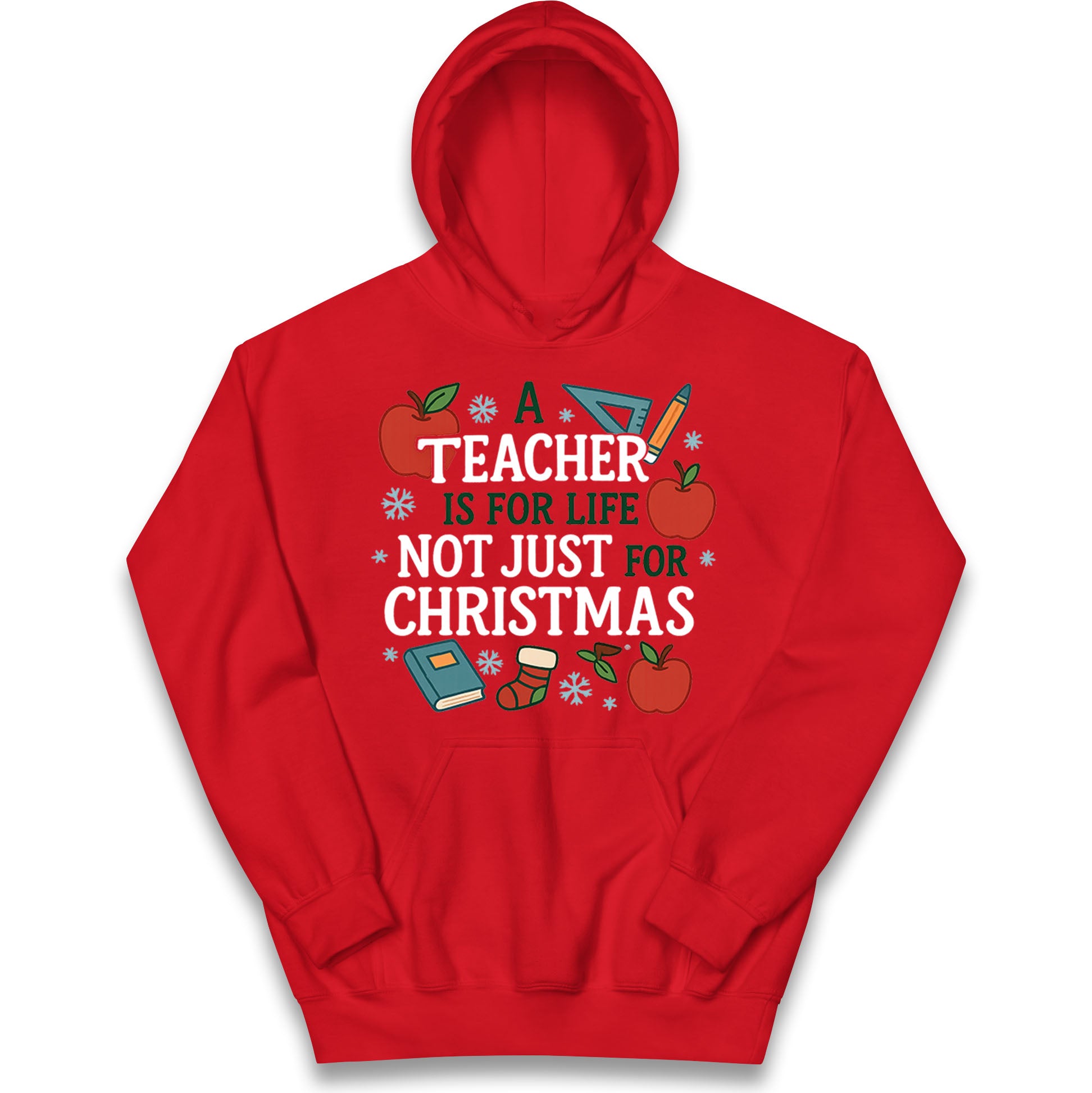 Teacher Christmas Kids Hoodie