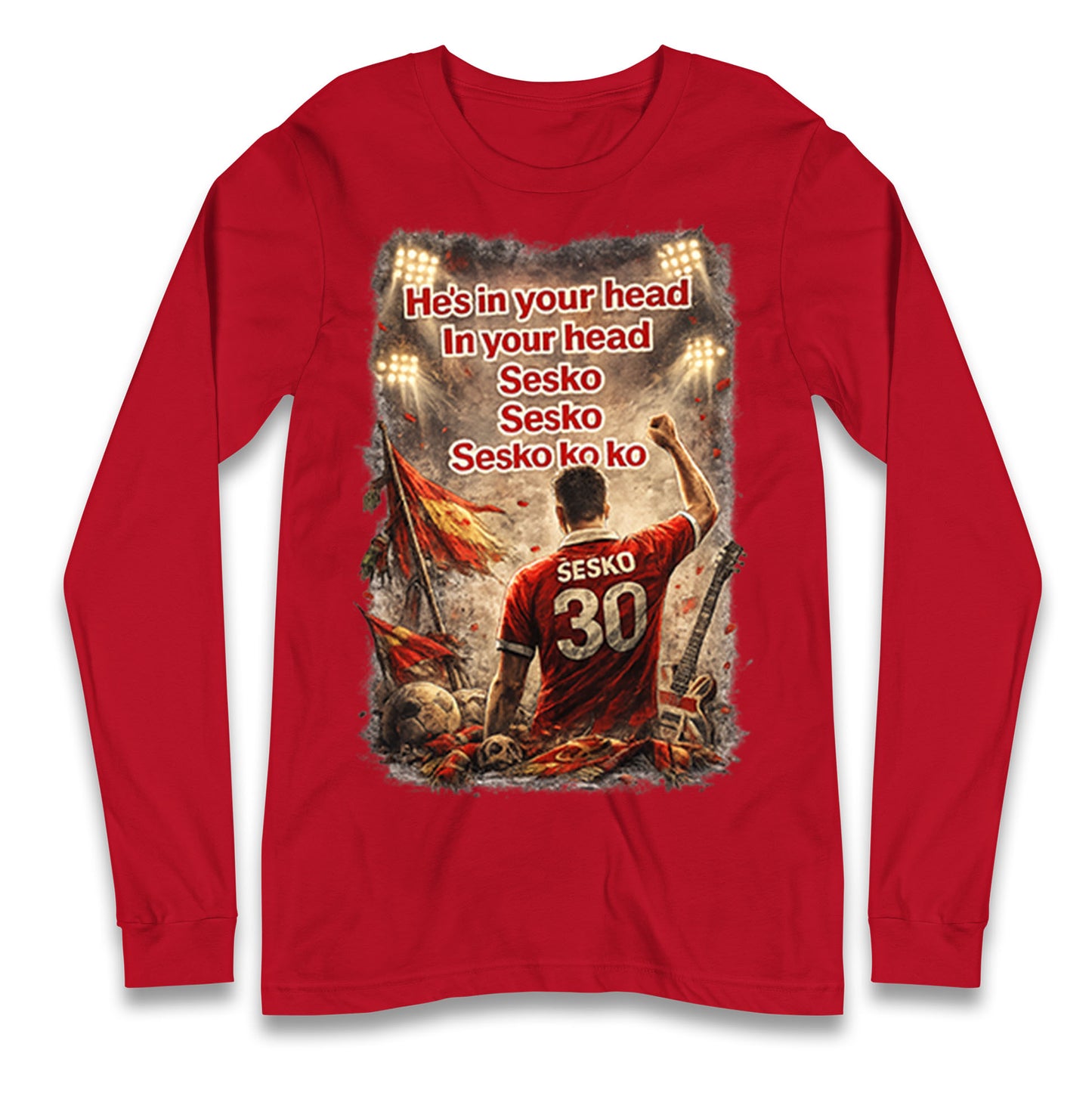 He's in Your Head in Your Head Sesko Sesko Sesko ko ko Longsleeve T Shirt