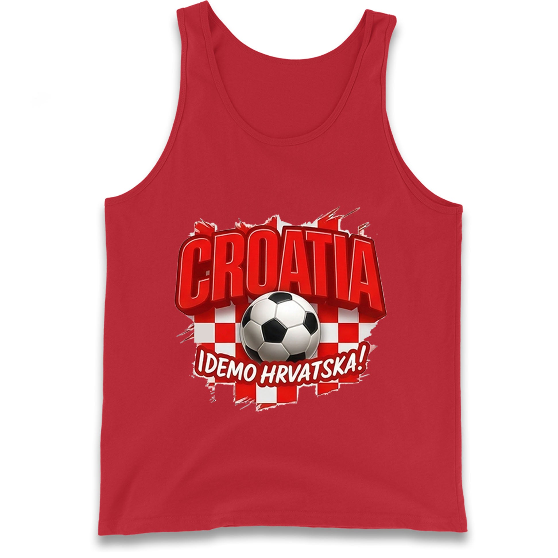 Croatia Retro World Cup Tank Top