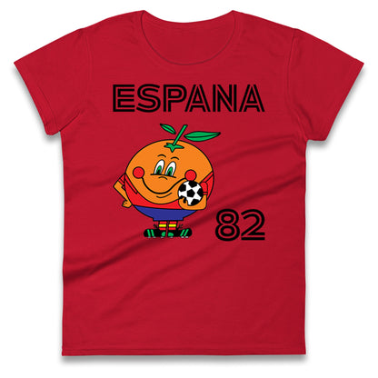 Spain 82 World Cup Ladies T Shirt