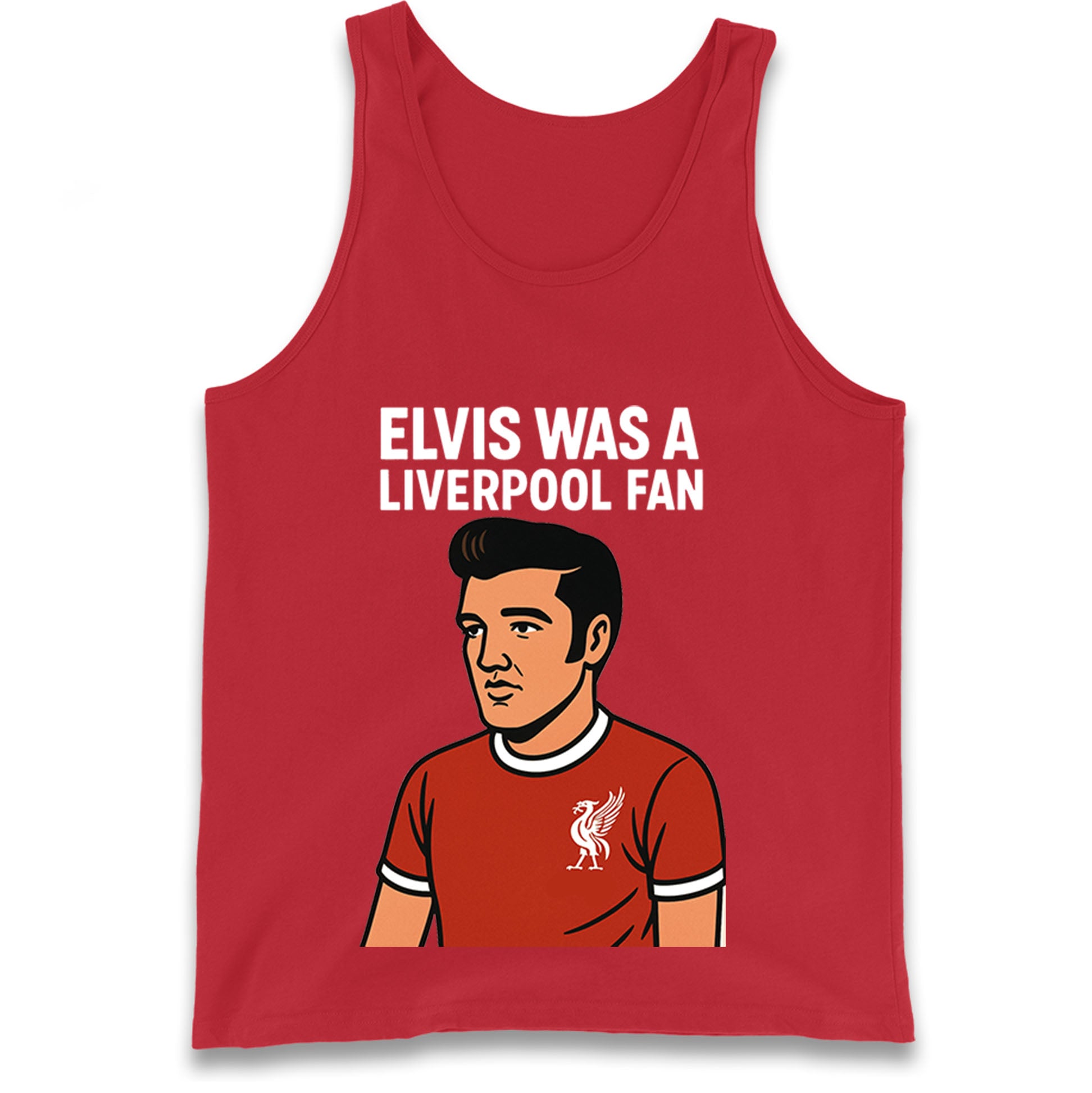 Elvis Presley Liverpool Football Tank Top