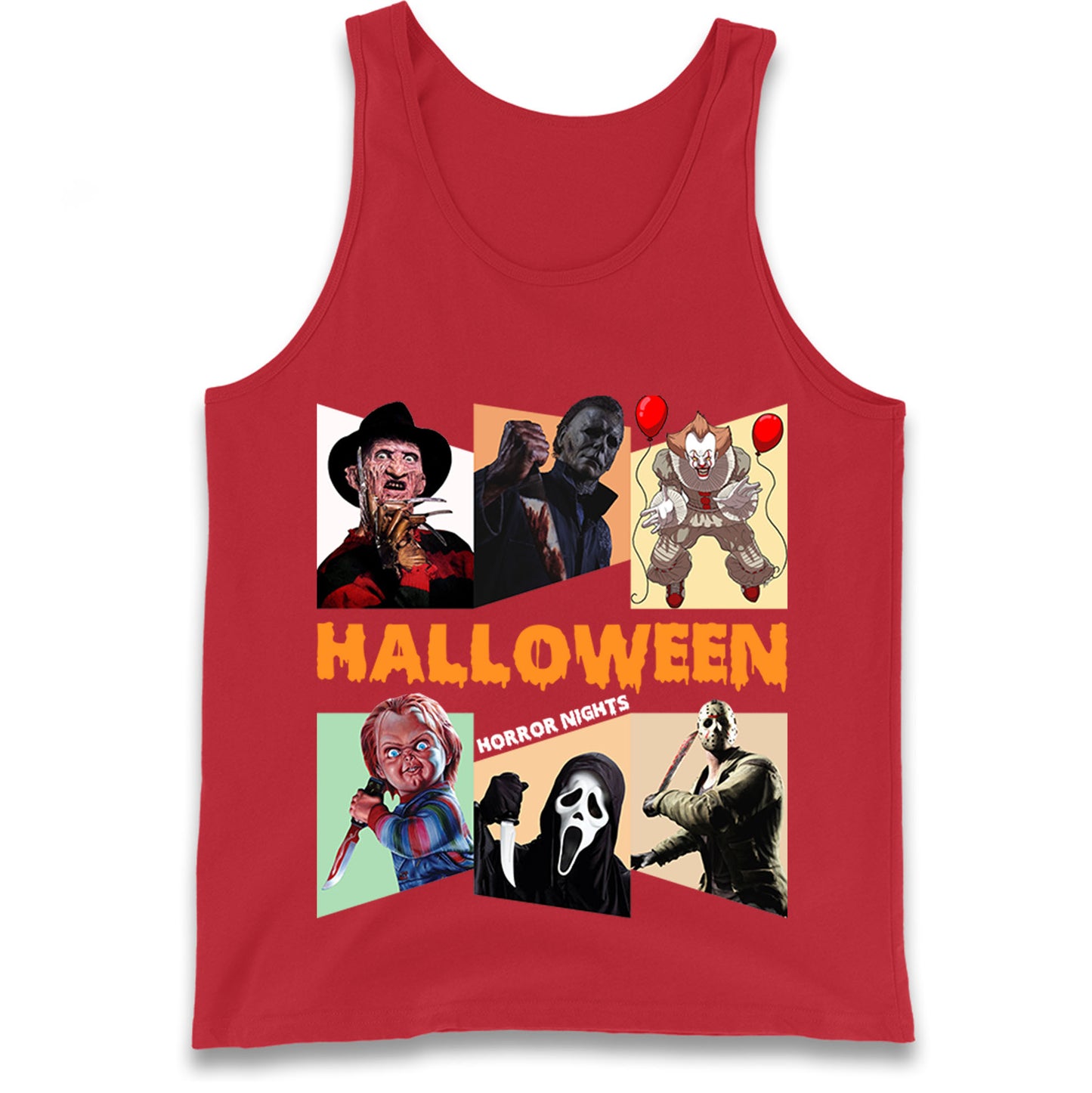 Horror Characters Halloween Horror Nights Tank Top