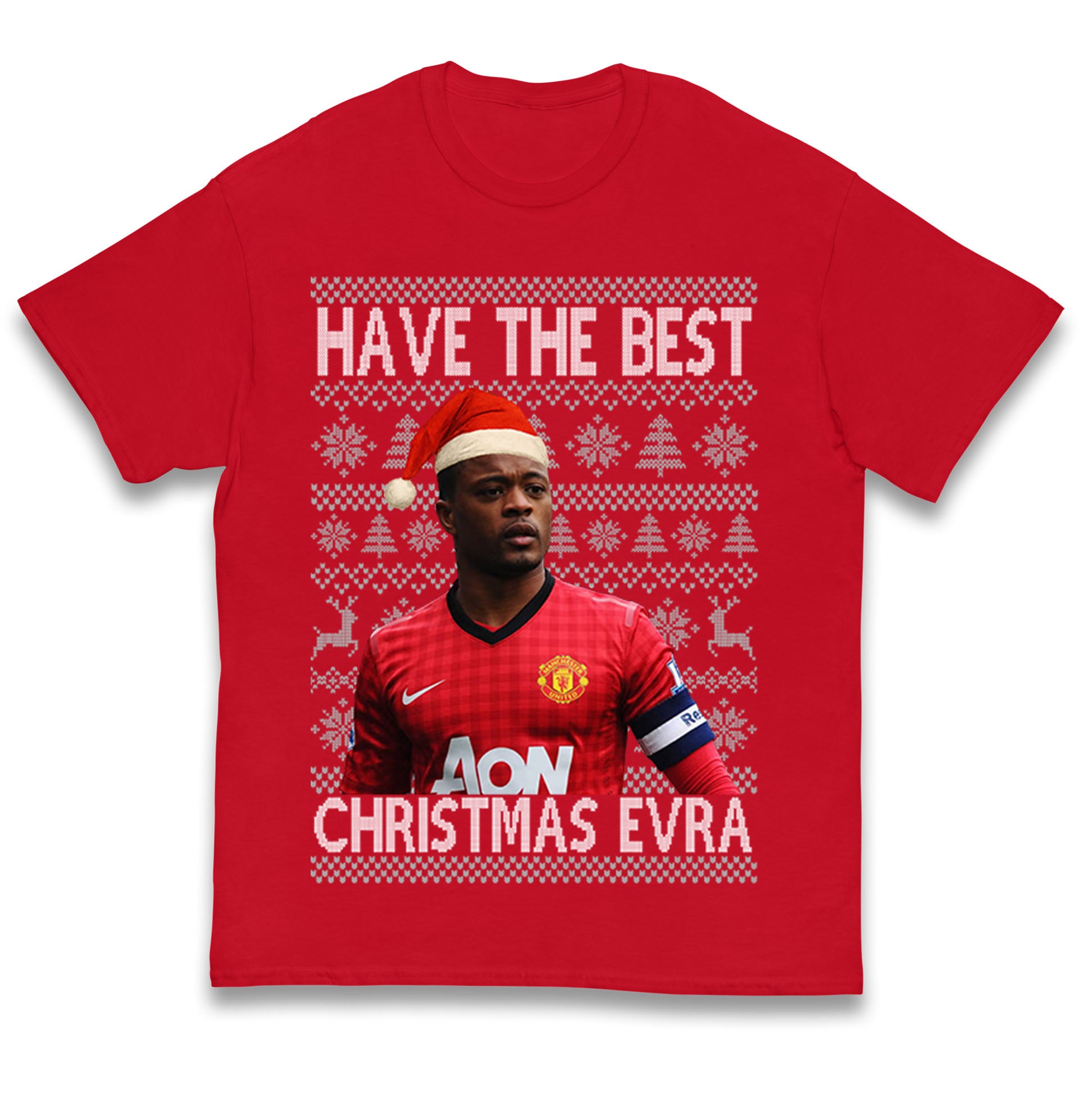 Man Utd Xmas Kids T Shirt 