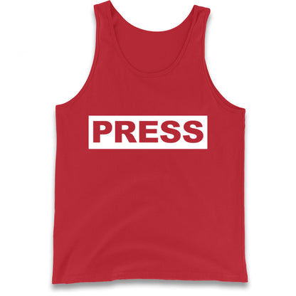 PRESS Palestine Inspired By Journalist Motaz Azaiza Tank Top