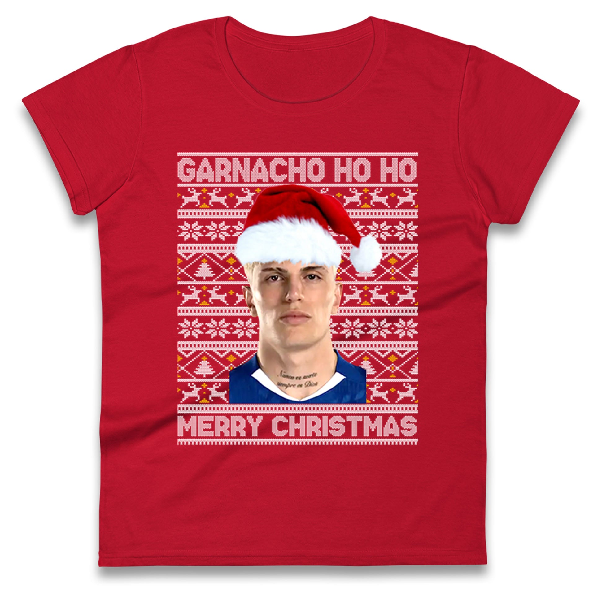 Garnacho Christmas Ladies T Shirt