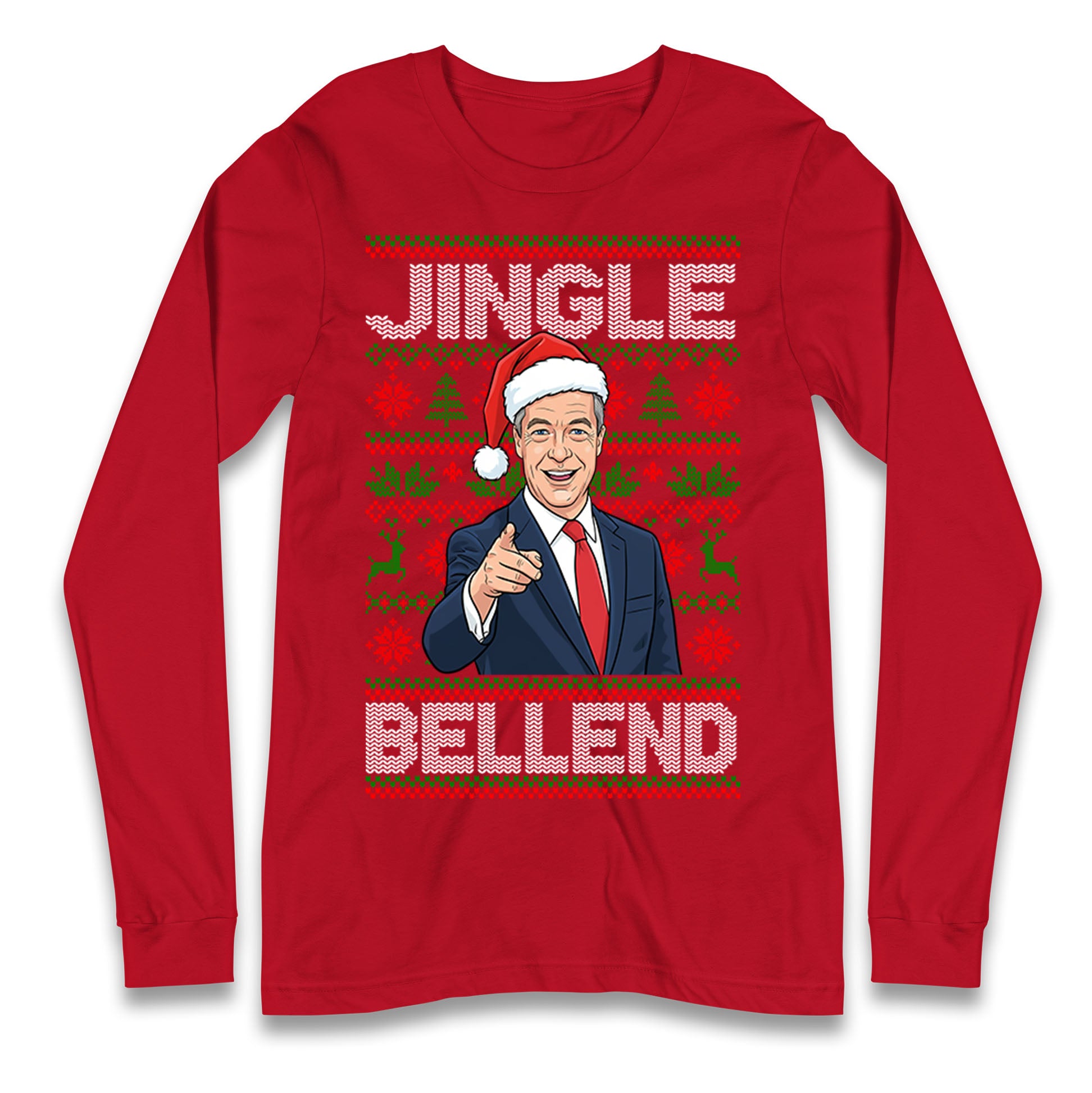 Nigel Farage Christmas Longsleeve T Shirt