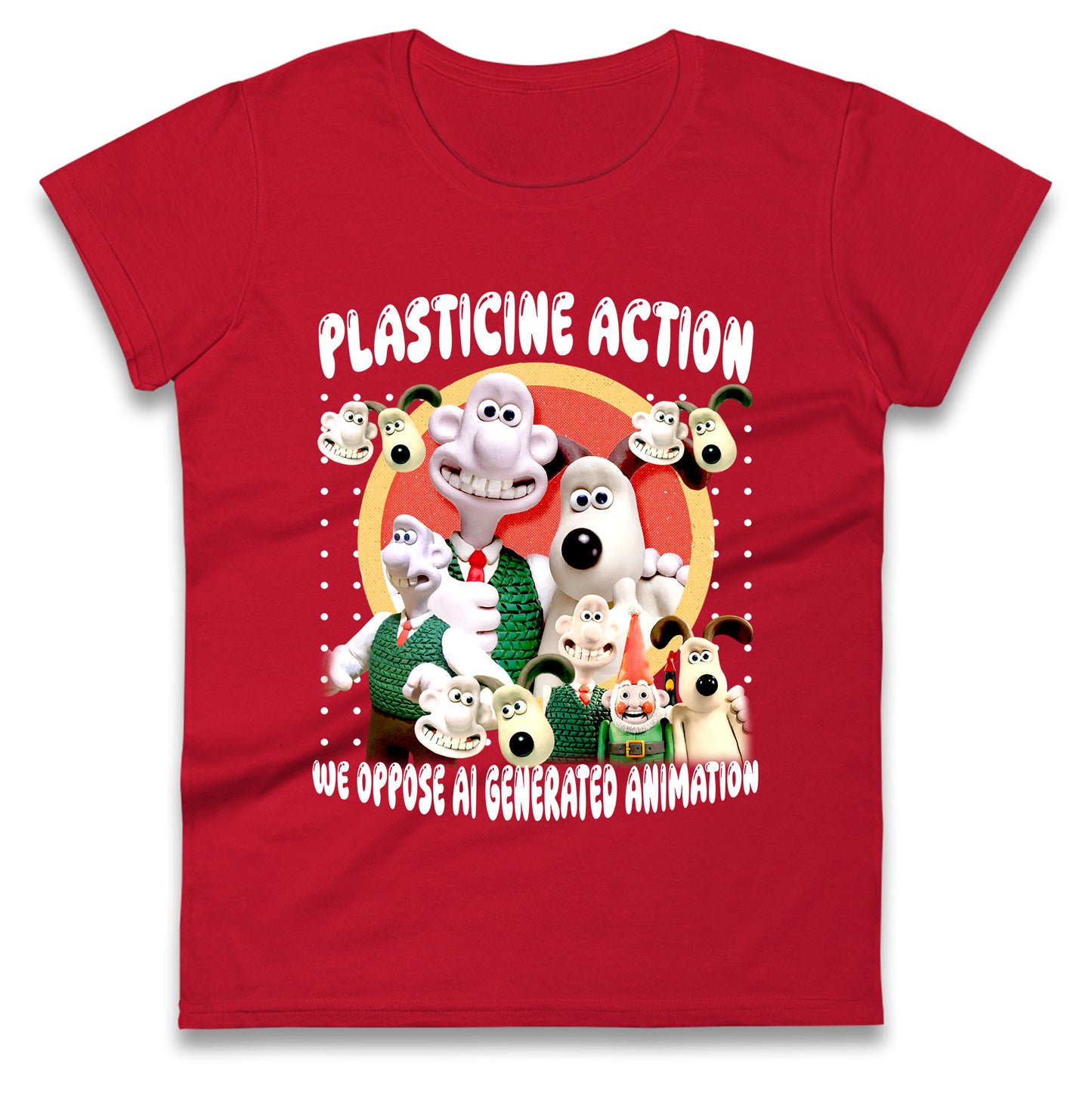 Plasticine Action Figure Ladies T Shirt